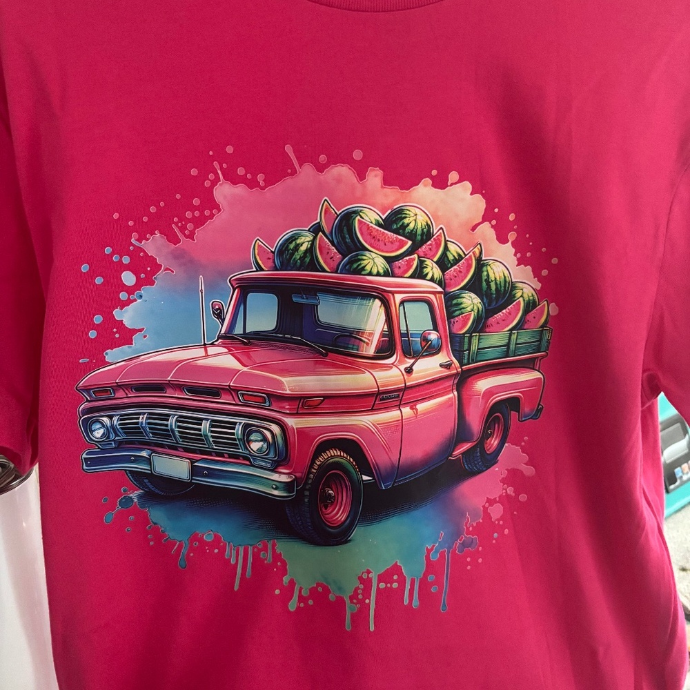 Hot pink watermelon T shirt